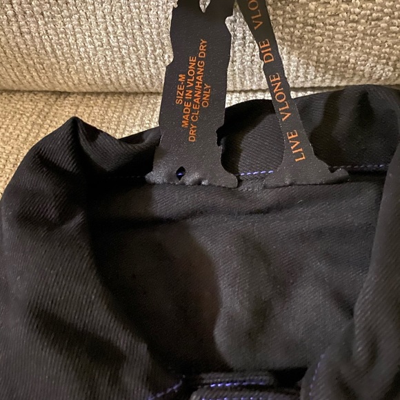 VLONE Friends Purple Jean Jacket